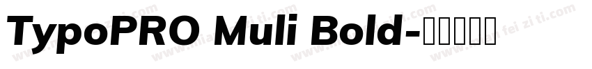 TypoPRO Muli Bold字体转换
